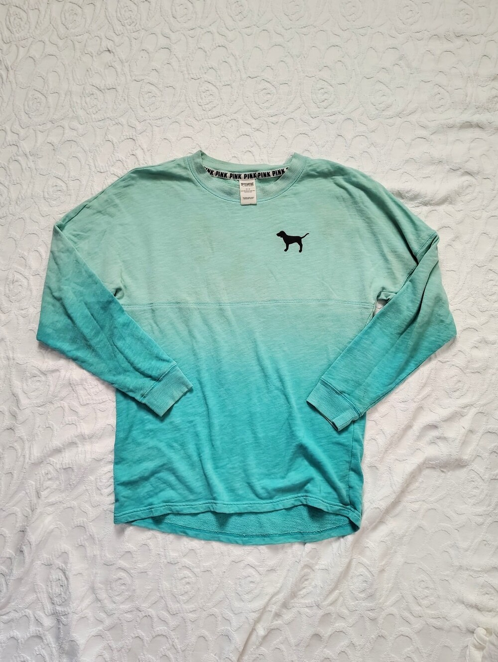 Victoria's Secret PINK Ombre Logo Crewneck Small S